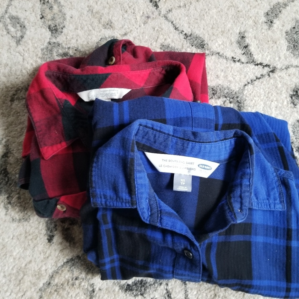 RED AND BLUE FLANNELS